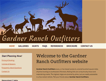 Tablet Screenshot of gardnerranchoutfitters.com